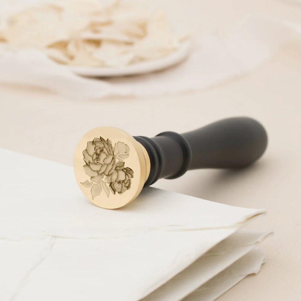 Vintage Peony 3D Wax Stamp／芍薬.